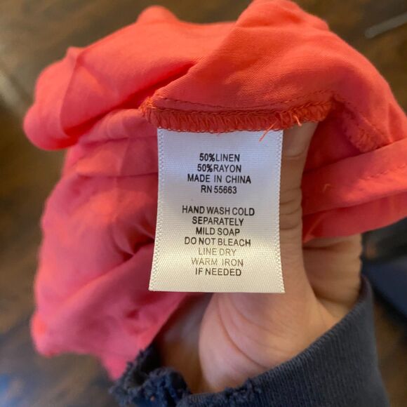 Cynthia Rowley size Small Linen Blend Bright Colorful Orange Maxi Sundress - Picture 5 of 8